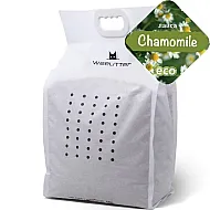 Weelitter Chamomile - Натурална биоразградима соева котешка тоалетна с нежен аромат на лайка
