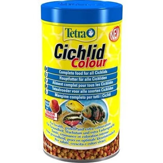 Tetra Cichlid Colour - Храна за цихлиди с оцветители - 500мл