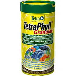 Tetra Tetraphyll Granules - Храна за тревопасни тропически рибки гранули - 250мл