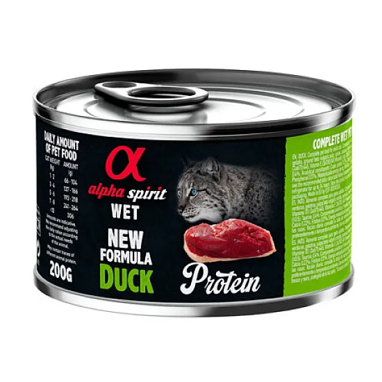 Alpha Spirit Cat Duck - Консерва за котки с патица - 200гр