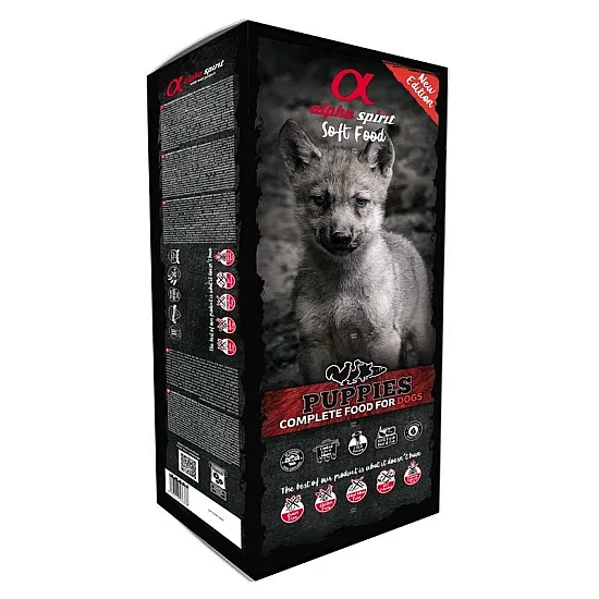 Alpha Spirit Puppy - Полу- суха храна за малки кученца - 9.5 кг - 45 монодози по 210 гр