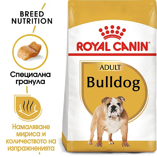Royal Canin Bulldog Adult - суха храна за кучета порода булдог в зряла възраст над 12 месеца