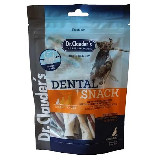 Dr.Clauder`s Dental snack ente/duck - small breed - Лакомство за куче с патешко филе