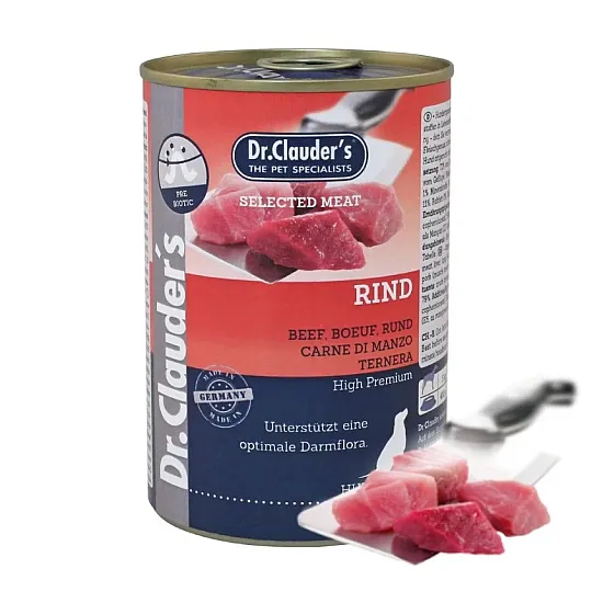 Dr Clauder's Dog Beef Pre Biotics - Консервирана храна за кучета с говеждо