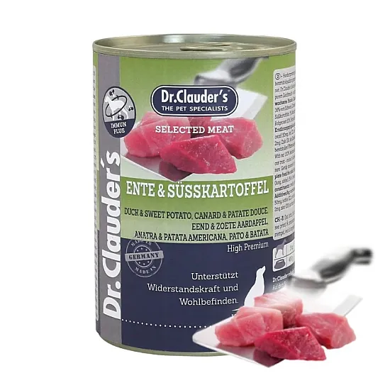 Dr Clauder's Dog Adult Duck and Sweet Potato – Консервирана храна за куче с патица и сладък картоф