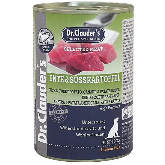 Dr.Clauder`s Selected meat ente kartoffel - патешко месо и сладки картофи -800 gr