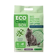 Eco Clean Box - Тофу котешка тоалетна с биоензими - Зелен чай