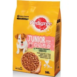 Pedigree Junior Mini - Гранули пилешко месо и ориз  500 грама