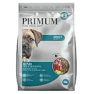 Primum Soft Monoprotein Beef - Мека, полувлажна гранулирана храна за израснали кучета, без зърно, с говеждо месо и картофи, 5 кг