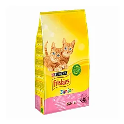 Friskies Junior Cat Chicken - Суха храна за малки котенца с пиле, моркови, млечни гранули - 10кг