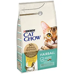 Purina Cat Chow Hairball Control Chicken - Суха храна за котки с пиле против образуване на космени топки 
