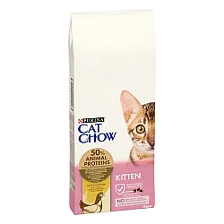 Purina Cat Chow Kitten Chicken - Суха храна за малки котенца и бременни или кърмещи котки с пиле - 15кг