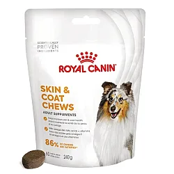 Royal Canin Adult Dog Skin n Coat Supplement - Хранителна добавка за кучета за кожа и козина - 240 гр