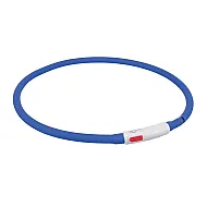 Trixie - Син светещ нашийник за куче с USB - XS - XL