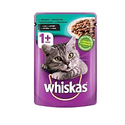 Whiskas Пауч със заешко месо за котки над 1 година 85 гр
