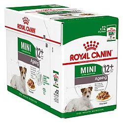 Royal Canin Mini Adult Ageing 12+ - Паучове за възрастни кучета от дребни породи - 12х85г