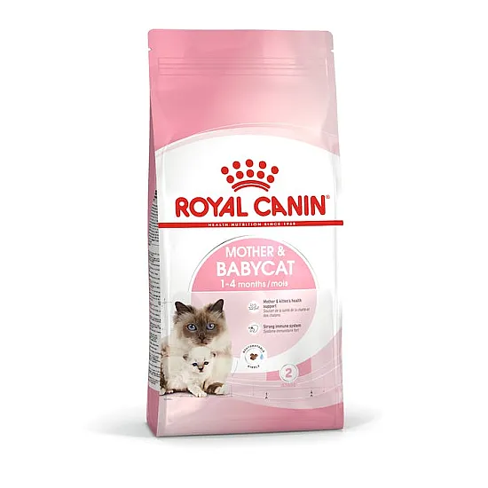 Royal Canin Mother & Babycat - суха храна за бременни и кърмещи котки и подрастващи котенца от 1 до 4 месеца