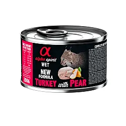 Alpha Spirit Cat Turkey with Pear - Консерва за котки пуйка с круши - 200гр