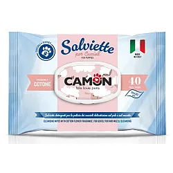 Camon - Ароматизирани памучни мокри кърпички за кучета и котки