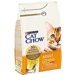 Purina Cat Chow Adult Turkey and Chicken - Суха храна за котки с пуйка и пиле - 15кг