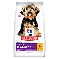 Hill’s Adult Small & Mini Sensitive Stomach & Skin - с пилешко за чувствителни стомах и кожа