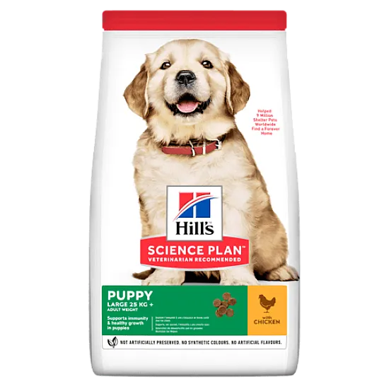 Hill’s Plan Puppy Large Breed - с пилешко месо за кученца от отбиването до 18месеца