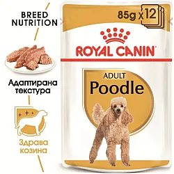 Royal Canin Poodle Adult Pouch 12x85g - Пълноценна мокра храна за кучета от породa Пудел над 10 месеца
